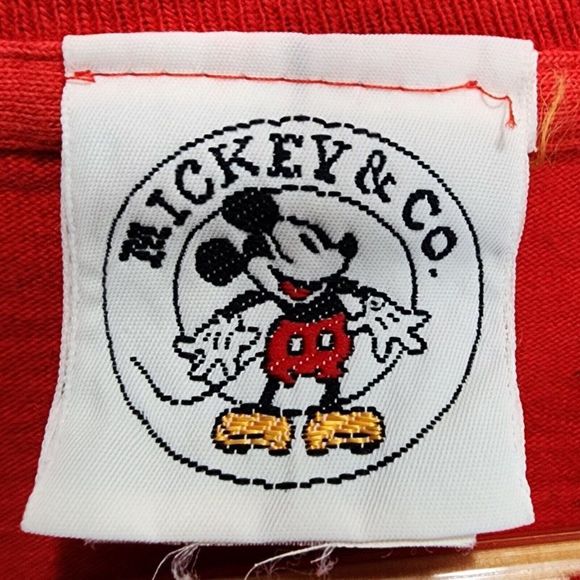 Disney Mickey Mouse & Co Vintage Single Stitch NY USA made Rare Butt Size Large - Picture 5 of 6